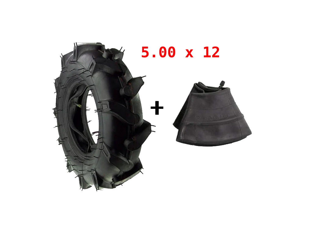 Комплект външна -вътрешна гума  5.00x12 за мотофреза