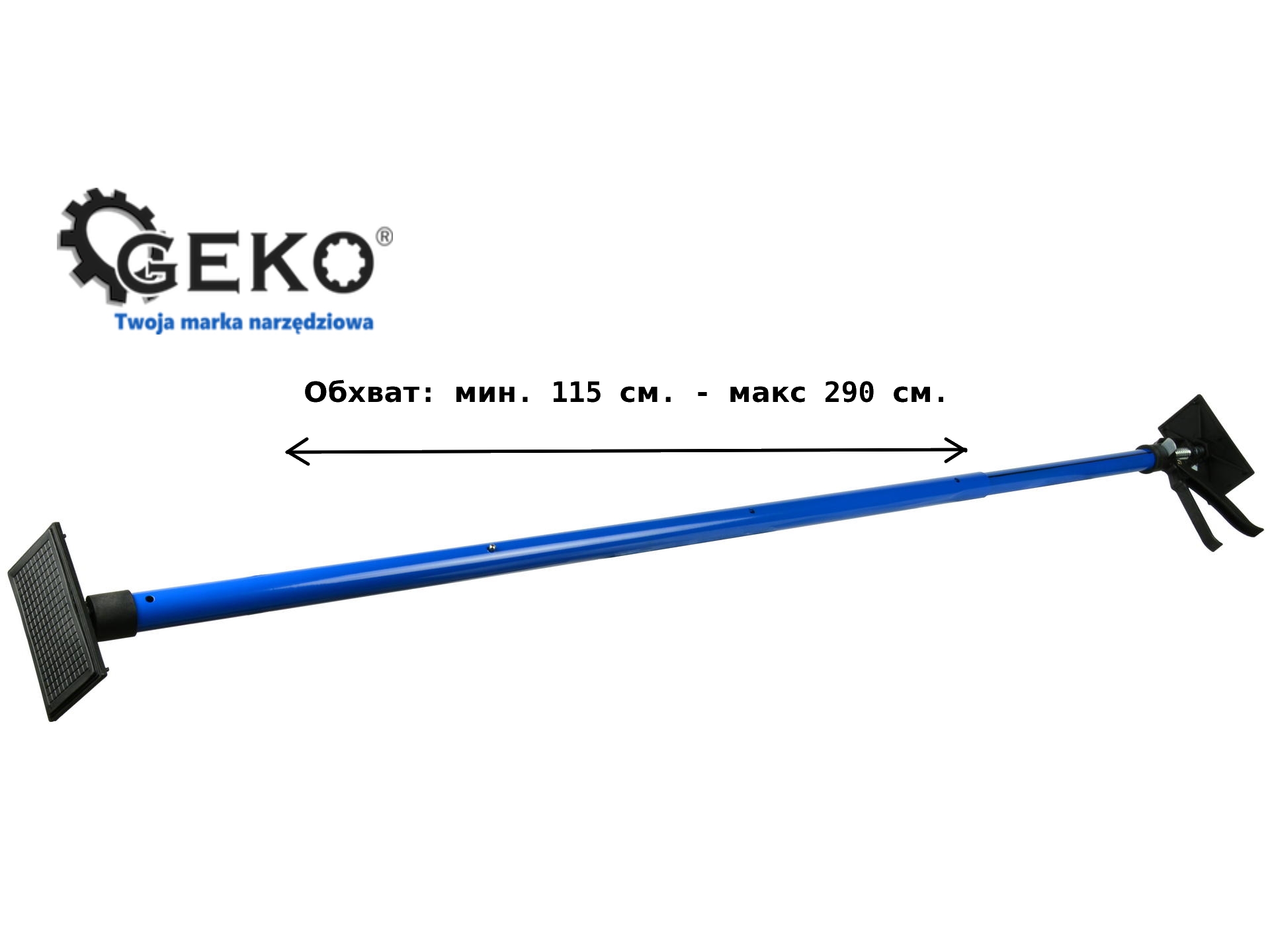 GEKO Механична телескопична подпора за гипсокартон 115-290 см, 30 кг
