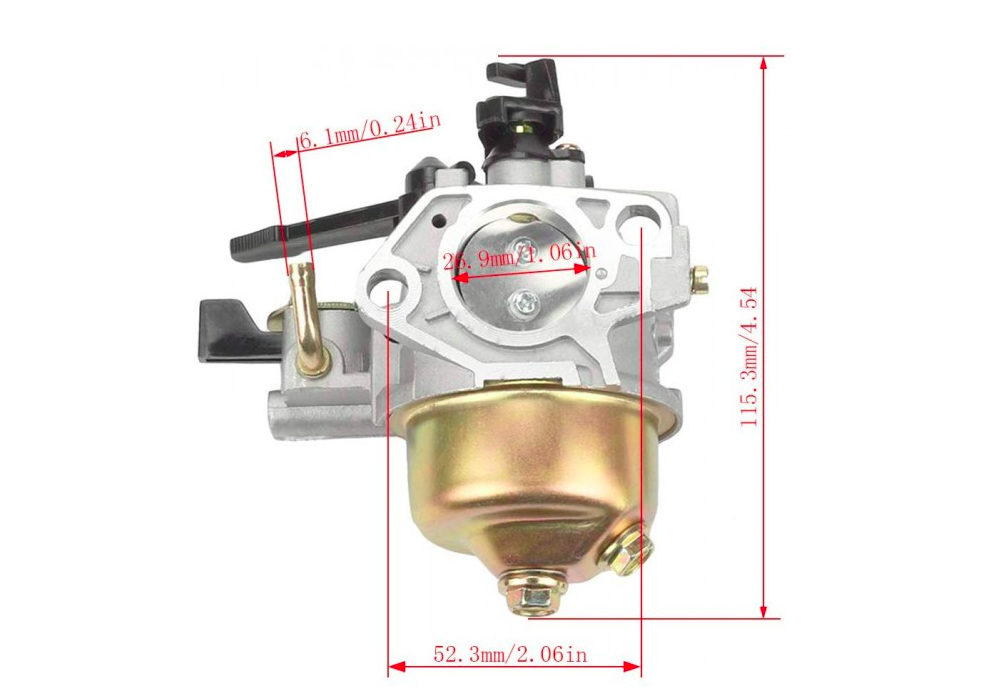 Карбуратор мотофрези тип Honda GX390, 13HP /с кран за бензина/